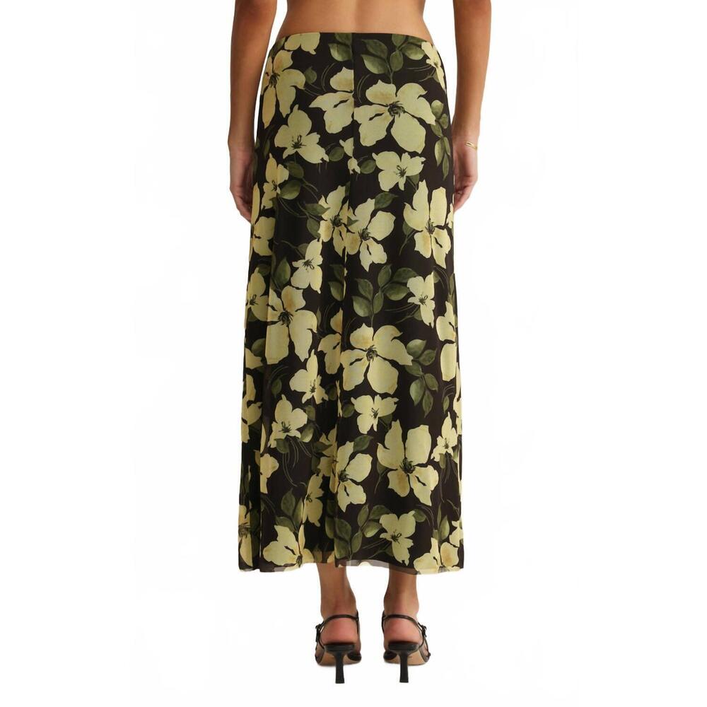 NEW Z SUPPLY floral mesh midi skirt in black - Picture 3 of 5